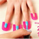 26 pc Reusable Nail Polish Stencil Spill-Resistant Manicure Finger Cover Shield