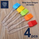 4pcs Silicone Kitchen Basting Brush Set Pastry Barbecue Oil BBQ Bread Grill Tool