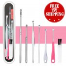 7 pcs Ear Pick Cleaning Set Health Care Tool Ear Wax Remover Cleaner Curette Kit