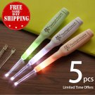 5 pcs Ear pick Clean Flashing Light LED Ear Cleaner Tool Digging Ear Wax Remover