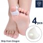 4 pcs Silicone Bunion Toe Corrector Orthotics Straightener Foot Separator Pain