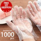 1000 Pcs Food Service Gloves Home Plastic Clear PE Safety Work Sanitary Gloves