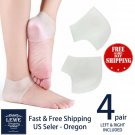 4 Pair Premium Silicone Heel Cups Protector Plantar Fasciitis Cushion Unisex