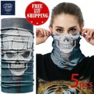 5 pcs Skeleton Skull Hood Face Mask Motorcycle Ski Balaclava Sport Helmet Unisex