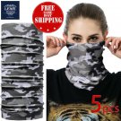 5pcs Army Camouflage Hood Face Mask Motorcycle Ski Balaclava Sport Helmet Unisex