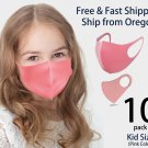 10 Pack Kids Face Mask Reusable Washable Breathable Unisex Pink Face Mask