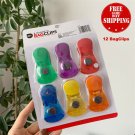 12 Magnetic Clips Chip Bag Kitchen Refrigerator Magnets For Photos Food Storage