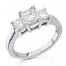 3 stone style Diamond Engagement Ring