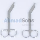 2 Lister Bandage Scissors 5.5" Surgical Medical Instruments Shears Stainless CE