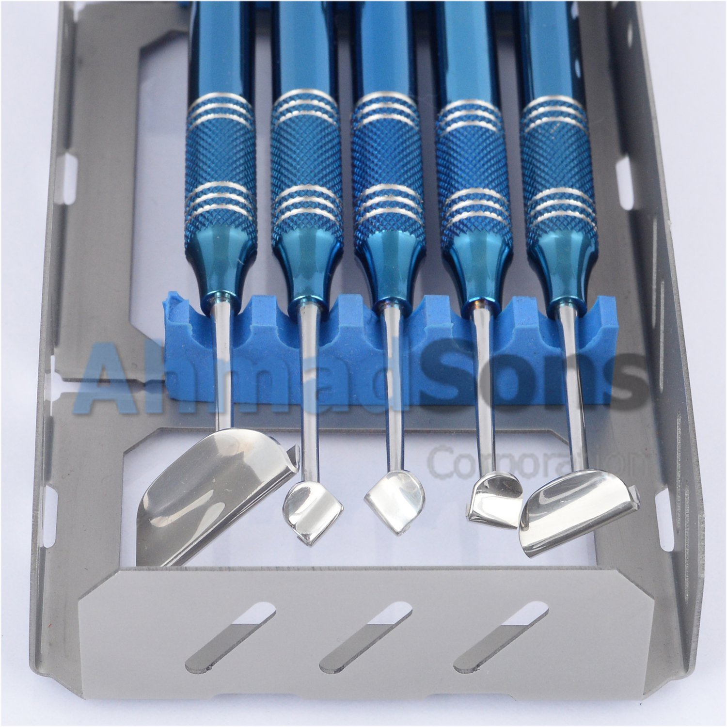 Soft Brushing Kit Set Of 5 Dental Implant Surgery Instruments With Cassette CE