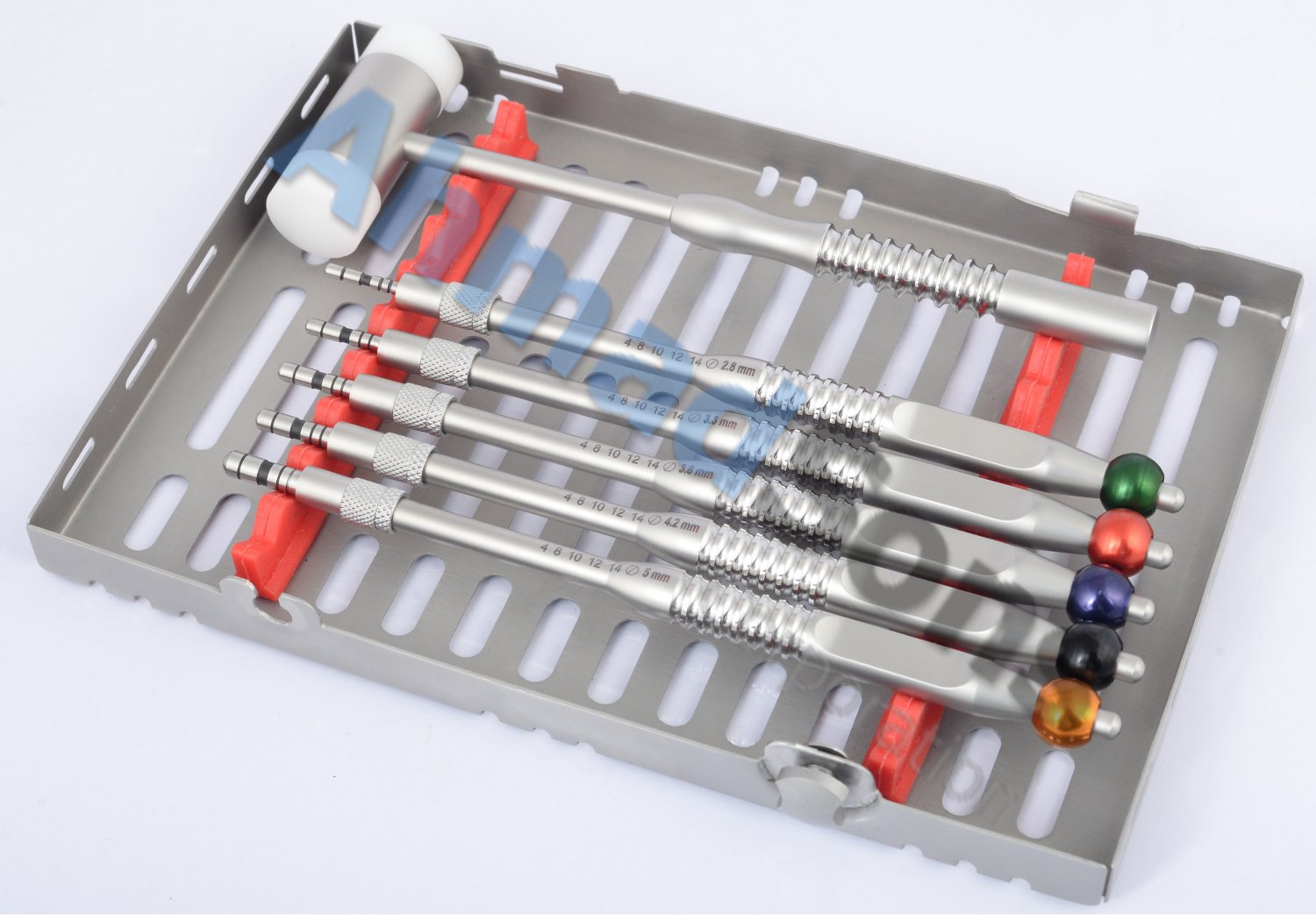 NEW Sinus Lift Osteotomes Kit Off Set Convex Dental Hammer Implant Instruments CE