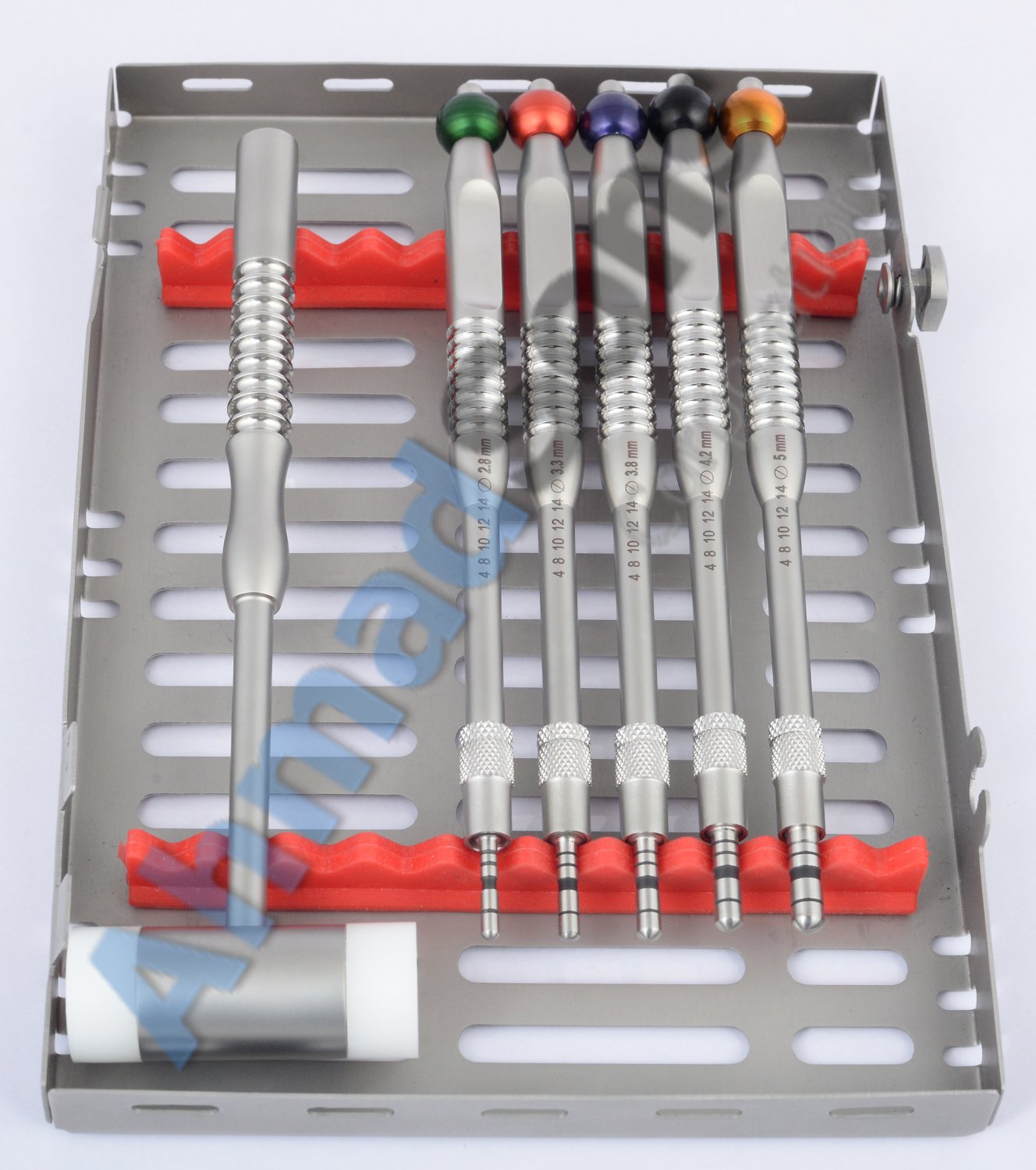 NEW Sinus Lift Osteotomes Kit Off Set Convex Dental Hammer Implant Instruments CE