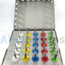 NEW 25 PCS DENTAL IMPLANT CONICAL DRILLS KIT WITH ORGANIZED BOX DENTAL SURGERY INSTRUMENTS BURS CE