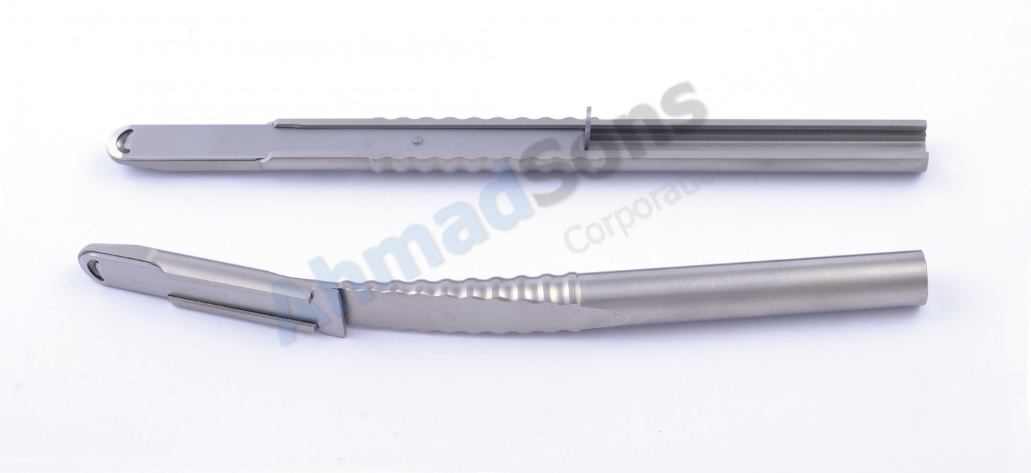 2 Pcs Dental Bone Scraper Hand Held Straight & Curved Implant Hygiene