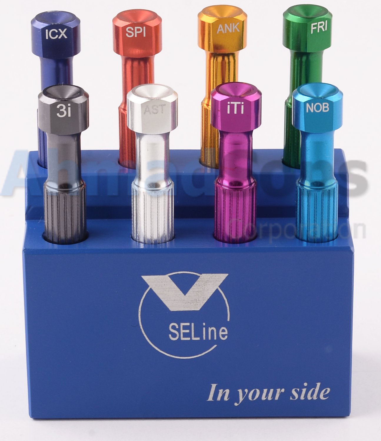 New Dental Screw Driver Abutment Implant Kit Drivers set of 8 Pieces with Holder