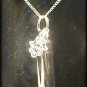Inspirational Hand of God ANOINTING OIL VIAL 24" NECKLACE & Velvet Pouch