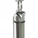 Silver Heart ANOINTING OIL HOLDER NECKLACE with Inner Vial