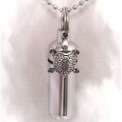 Silver Turtle CREMATION URN with 24" Necklace, Black Velvet Pouch & Fill Kit