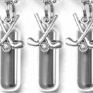 Set of FIVE Silver Golf Club CREMATION URN Necklaces w/Velvet Pouches & Fill Kit