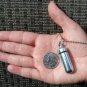 Set of FIVE Silver Toolbox CREMATION URN Necklaces w/Velvet Pouches & Fill Kit