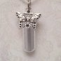 Large Butterfly Cremation Urn Keepsake Necklace with Velvet Pouch & Fill Kit