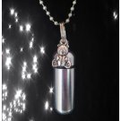Teddy Bear Cremation Urn 24" Ball Chain Necklace Jewelry w/Pouch & Funnel