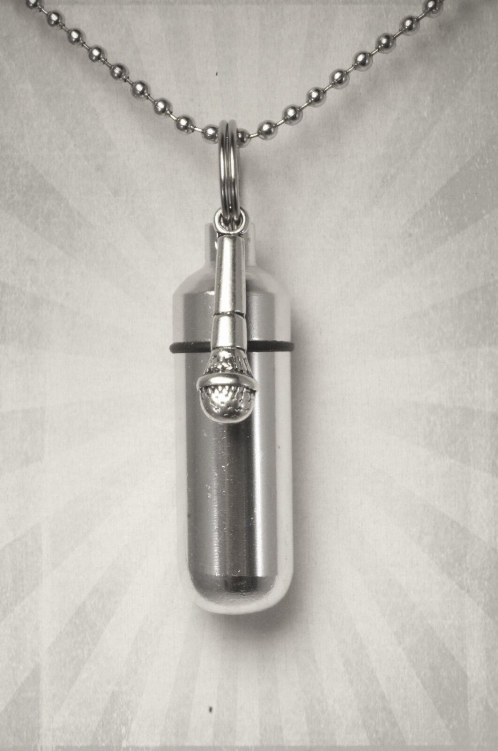 Microphone urn necklace Clearance