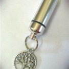 Lovely TREE OF LIFE Anointing Oil Urn Keychain with Velvet Pouch