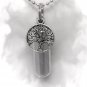 Eternal Tree of Life Anointing Oil Holder on 24" Ball-Chain Necklace with Pouch