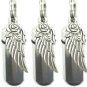 FIVE Angel Wing with Rose CREMATION URN Keychains w/Velvet Pouches & Fill Kit