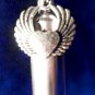 Large Winged Heart CREMATION URN Keepsake with Velvet Pouch & Fill Kit