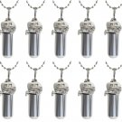 Set of 10 RV/Camper Cremation Urn Necklaces with Velvet Pouches and Fill Kit