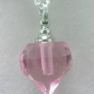 Pink Diamond Mourning Stone CREMATION URN 24" NECKLACE w/pouch & funnel
