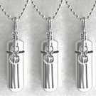 Set of FIVE Violin /Fiddle CREMATION URN Necklaces w/Velvet Pouches, & Fill Kit