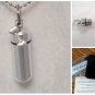 Lovely Dog Bone CREMATION URN with Silver Necklace, Velvet Pouch, and Fill Kit