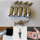 ENGRAVED Special Set of FIVE Angel Wings CREMATION URN NECKLACE with Accessories