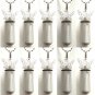 Lovely Set of 10 Brushed Silver LACE BUTTERFLY CREMATION URN NECKLACES w/Pouches