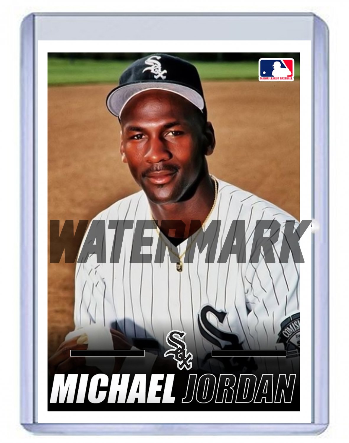 MICHAEL JORDAN CHICAGO WHITE SOX custom baseball card BULLS
