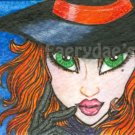 ACEO Print fdae Halloween Witch fantasy art