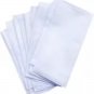 12PC Men's White Polyester Handkerchiefs Classic Vintage Pocket Square Set