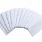 12PC Men's White Polyester Handkerchiefs Classic Vintage Pocket Square Set
