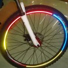 Bicycle Wheel Rim Reflective Stickers Fluorescent - Yellow color