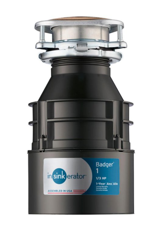 Insinkerator Badger 1 1/3 HP Continuous Feed Garbage Disposal