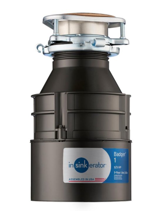 Insinkerator Badger 1 1/3 HP Continuous Feed Garbage Disposal