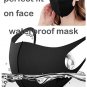 Silver & Gold FLORAL RHINESTONE Crystal Elegant Bling Studded Black Face Mask
