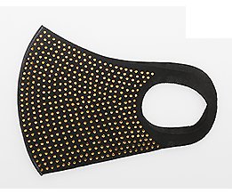 GOLD CRYSTAL RHINESTONE Bling Studded Elegant Stylish Face Mask WATERPROOF!