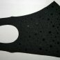 BLACK Square RHINESTONE Crystal Elegant Stylish Bling Studded Black Face Mask