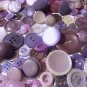 Lot 100 Mixed Assorted PURPLE Vintage & New Buttons Crafts Wedding Bulk