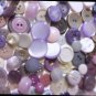 Lot 100 Mixed Assorted PURPLE Vintage & New Buttons Crafts Wedding Bulk