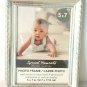 Silver Decorative Beaded Multi Layer Border 5 x 7 Photo Picture Frame